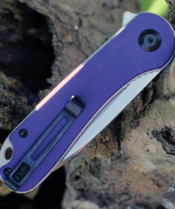 Flash Sale 🤩 CIVIVI Knives CIVIVI Elementum C907V, 2.96" D2 Satin Drop Point Blade, Purple G-10 Handles 😍 -Automatic Knives shop c907v.2 56194.1623946261