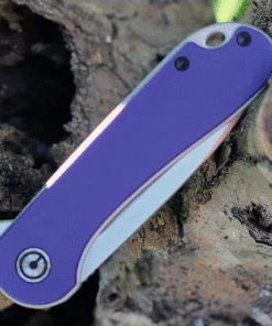 Flash Sale 🤩 CIVIVI Knives CIVIVI Elementum C907V, 2.96" D2 Satin Drop Point Blade, Purple G-10 Handles 😍 -Automatic Knives shop c907v.3 73347.1623946261