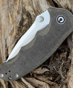 New ⭐ CIVIVI Knives CIVIVI Hooligan Linerlock Folder C913B, 2.98" D2 Satin Drop Point Plain Blade, Dark Hazel Micarta Handles 👍 -Automatic Knives shop c913b.3 75178.1628016012