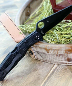 Wholesale ✨ Spyderco Knives Spyderco Pacific Salt 2 C91PBBK2, 3.78" H1 Steel Black Plain Blade, Black FRN Handle ✨ -Automatic Knives shop c91pbbk2 96832.1584391034