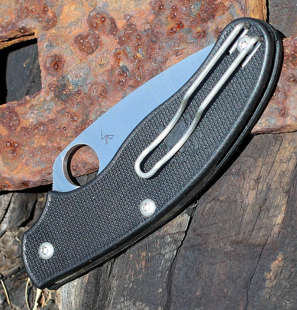 Deals 😍 Spyderco Knives Spyderco C94PBK UK Penknife LeafShaped, 2.93" CTS-BD1N Blade, Black FRN Handle 🎁 2 Deals 😍 Spyderco Knives Spyderco C94PBK UK Penknife LeafShaped, 2.93" CTS-BD1N Blade, Black FRN Handle 🎁 - Image 2