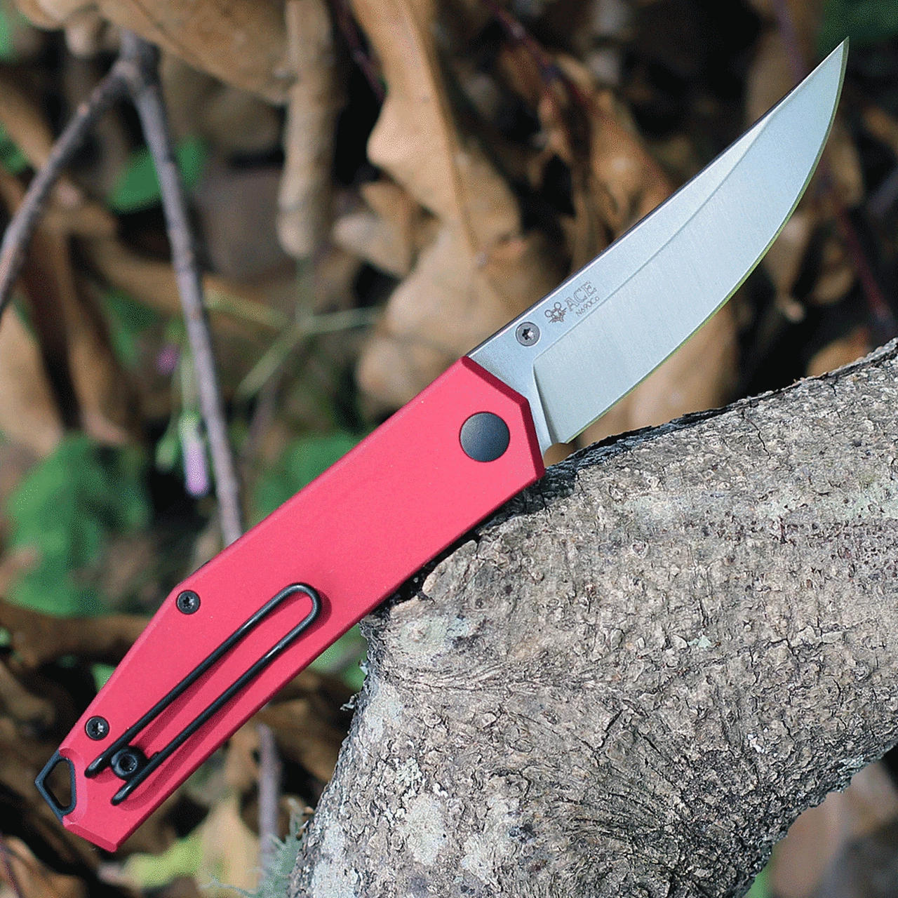 Wholesale β¨ GiantMouse Giant Mouse Ace Clyde-Red-Alu, 3.0" N690 Steel Satin Plain Blade, Red Aluminum Handle π 2 Wholesale β¨ GiantMouse Giant Mouse Ace Clyde-Red-Alu, 3.0" N690 Steel Satin Plain Blade, Red Aluminum Handle π - Image 2