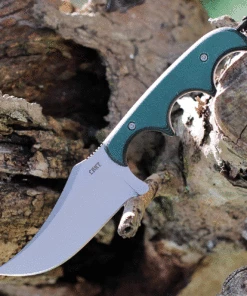 Hot Sale ✨ CRKT Minimalist Persian Neck Knife - Green Resin Fiber (2.76" 8Cr13MoV Bead Blast) 2379 ✨