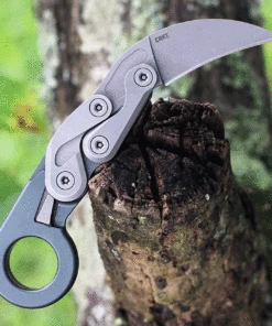 Wholesale 🌟 CRKT Compact Provoke Kinematic 4045, 2.26" D2 Tool Steel Stonewashed Hawkbill Blade, Gray 6061 Aluminum 🌟