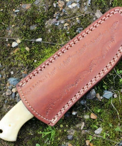 Budget ⌛ Damascus Blade Knife Damascus 1068 Skinner, 3.75" Damascus Plain Blade, Smooth White Bone Handle ✨ -Automatic Knives shop dm1068 1 95569.1566585944