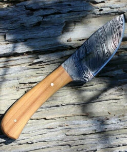 New 👍 Damascus Blade Knife Damascus 1080OW Skinner, 3" Damascus Plain Blade, Olive Wood Handle 😍 -Automatic Knives shop dm1080.1 46381.1566585952