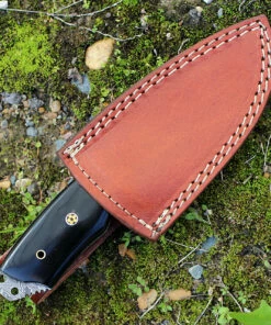 Budget 😍 Damascus Blade Knife Damascus 1128HN Fixed Blade, 3.5" Damascus Plain Blade, Buffalo Horn Handle 🤩 -Automatic Knives shop dm1128hn 1 71795.1566585965