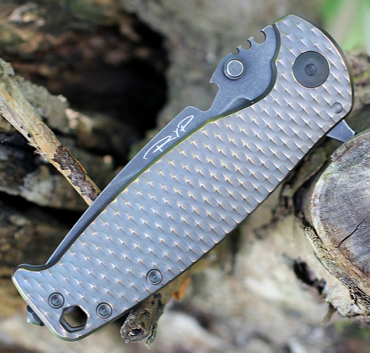 Best Pirce ✨ DPx Gear H.E.S.T/F 3.0 3D Ti Flipper DPXHSF015, 3.15" M390 Black Stonewashed Plain Blade, 3D Bronze Tianium Handle 🛒 3 Best Pirce ✨ DPx Gear H.E.S.T/F 3.0 3D Ti Flipper DPXHSF015, 3.15" M390 Black Stonewashed Plain Blade, 3D Bronze Tianium Handle 🛒 - Image 3