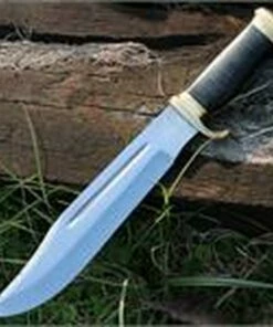 Outlet 💯 Down Under Knives Down Under The Outback Eclipse, Black Leather Handle The Outback™ Eclipse ✔️