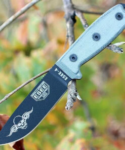 Brand new 🎉 ESEE Knives ESEE-4P-SKULL (4.5" Black w/Skull) Coyote Brown 🎉