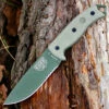 New 💯 ESEE Knives ESEE Cutlery Model 5, Green Canvas Micarta, OD Blade, Kydex Sheath, Combo Edge 🎉