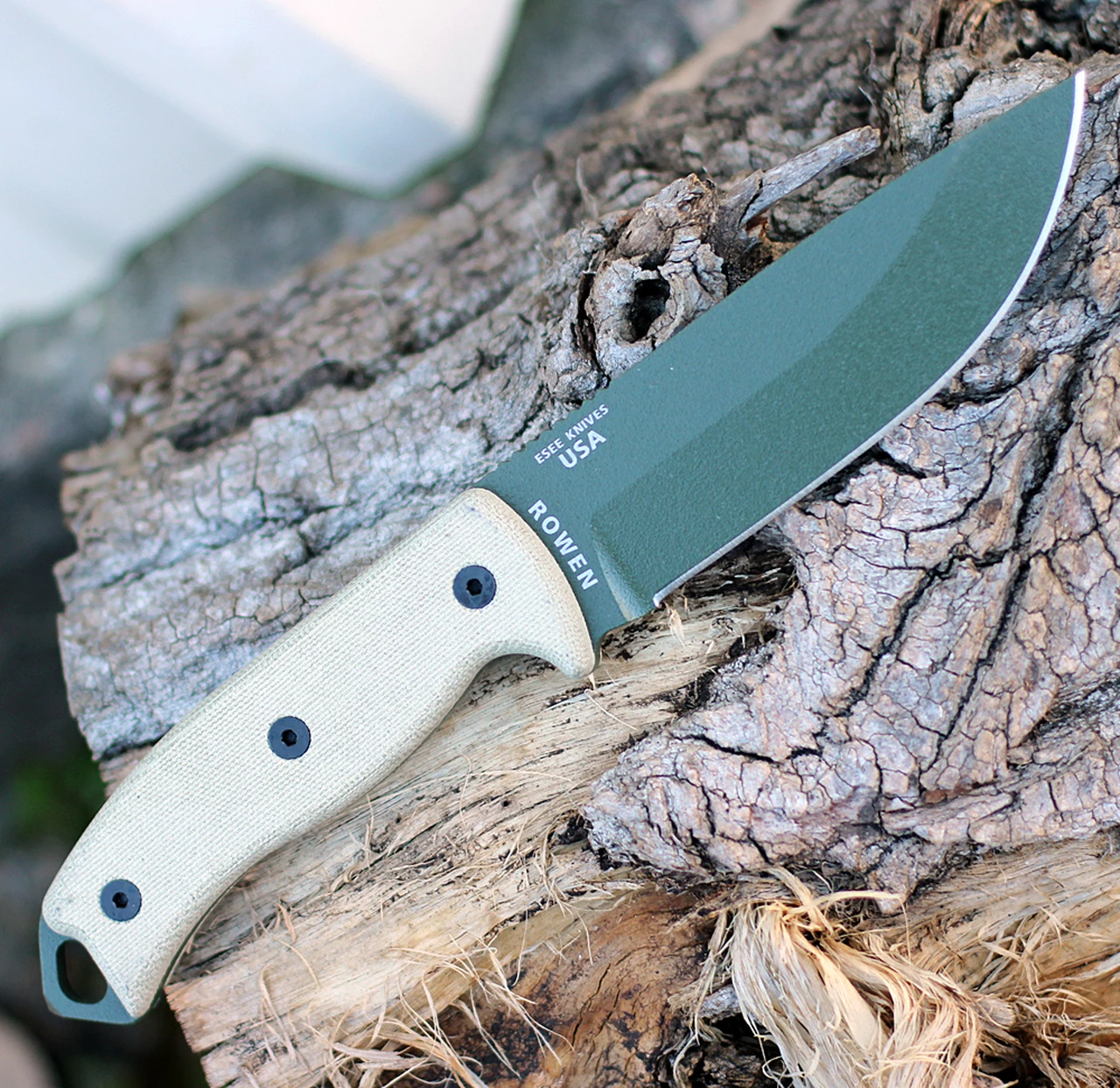 Flash Sale 👍 ESEE Knives, 5P-KO-OD, OD Green Blade, Plain Edge, Micarta Handle, Knife Only, No Sheathing 🤩 2 Flash Sale 👍 ESEE Knives, 5P-KO-OD, OD Green Blade, Plain Edge, Micarta Handle, Knife Only, No Sheathing 🤩 - Image 2