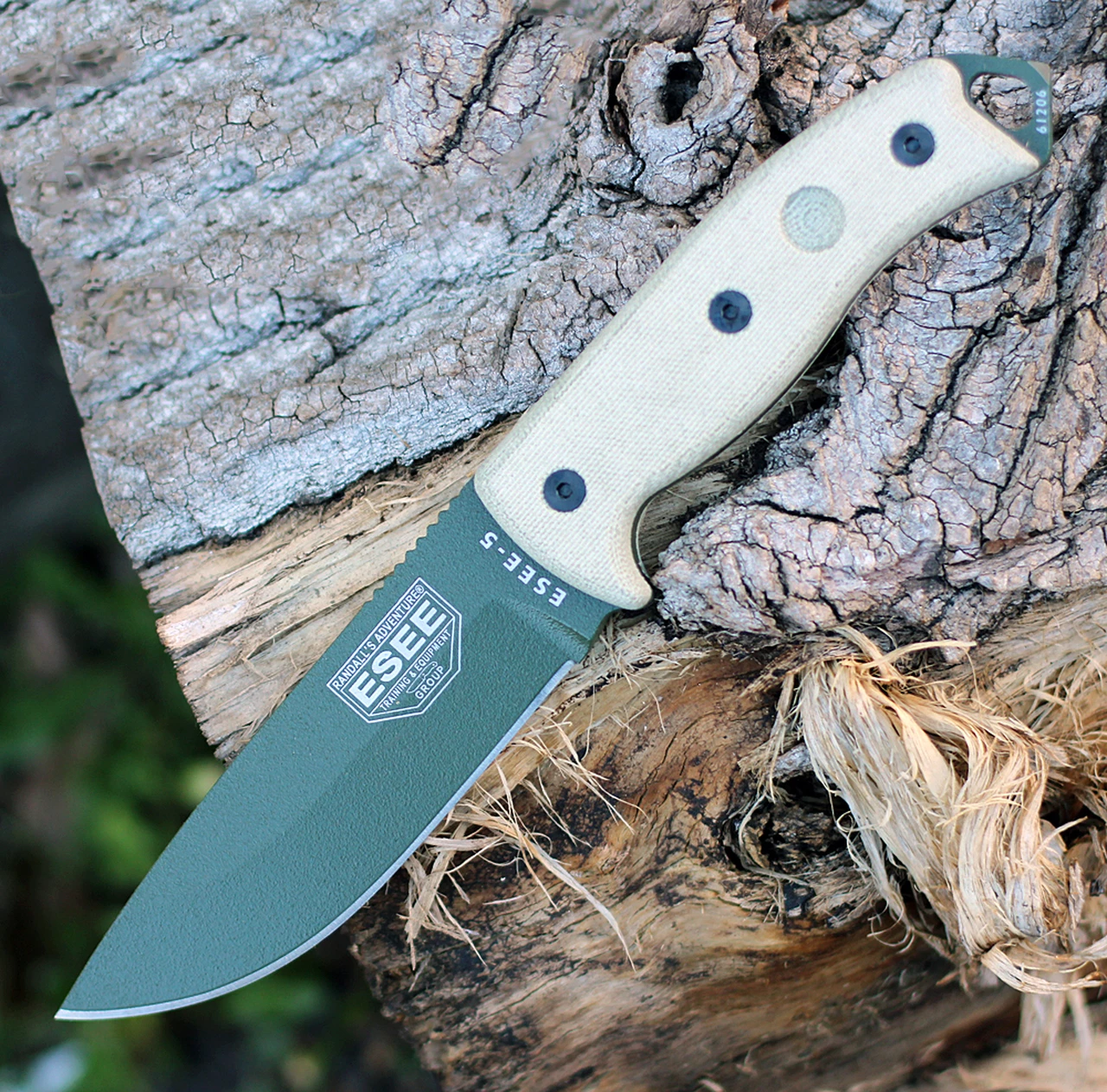 Flash Sale 👍 ESEE Knives, 5P-KO-OD, OD Green Blade, Plain Edge, Micarta Handle, Knife Only, No Sheathing 🤩 1 Flash Sale 👍 ESEE Knives, 5P-KO-OD, OD Green Blade, Plain Edge, Micarta Handle, Knife Only, No Sheathing 🤩