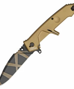 Buy ⭐ Extrema Ratio MF2 Folding Knife EX133MF2, 4.5" N690 Desert Warfare Plain Blade, Tan Aluminum Handle 👍