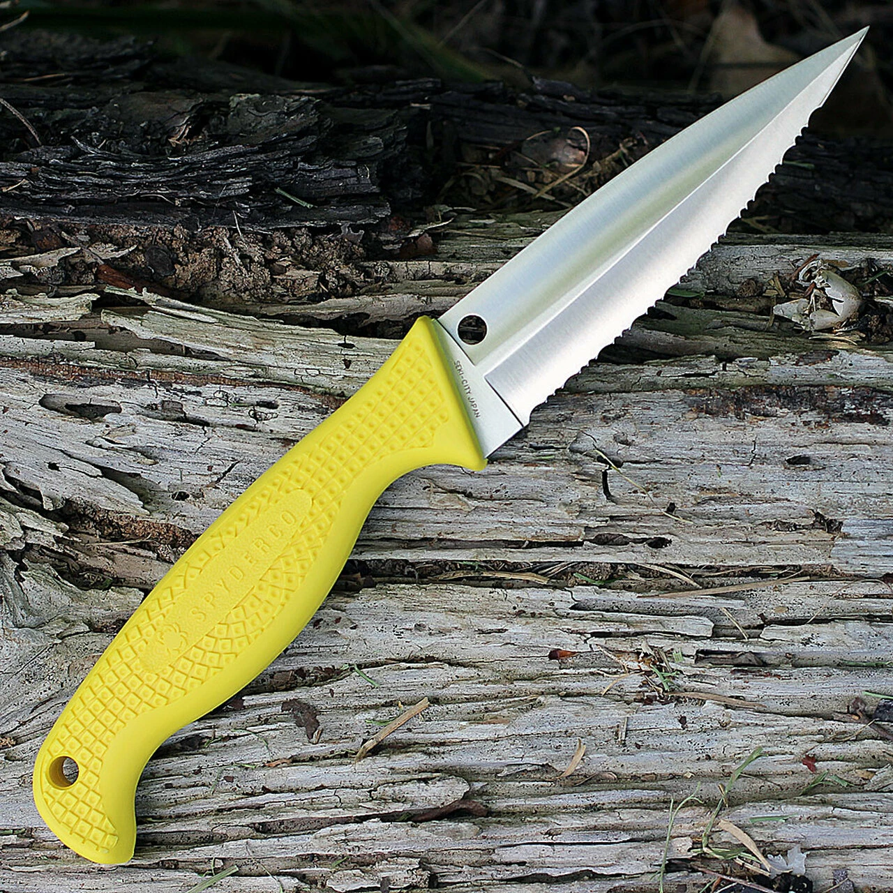 Flash Sale 👏 Spyderco Knives Spyderco FB40SYL Fish Hunter, 4.39" H-1 Serrated, Yellow FRN Handle 🤩 2 Flash Sale 👏 Spyderco Knives Spyderco FB40SYL Fish Hunter, 4.39" H-1 Serrated, Yellow FRN Handle 🤩 - Image 2