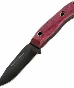 Coupon ✨ Flexcut Hawthorne Drifter, 3 5/8" 1095 Steel Blade, Purpleheart w/ Black G-10 Liner Handle 🔥