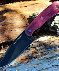 Outlet ✔️ Flexcut Hawthorne Seeker, 4 1/8" 1095 Steel Blade, Purpleheart with Black G-10 Liner 💯