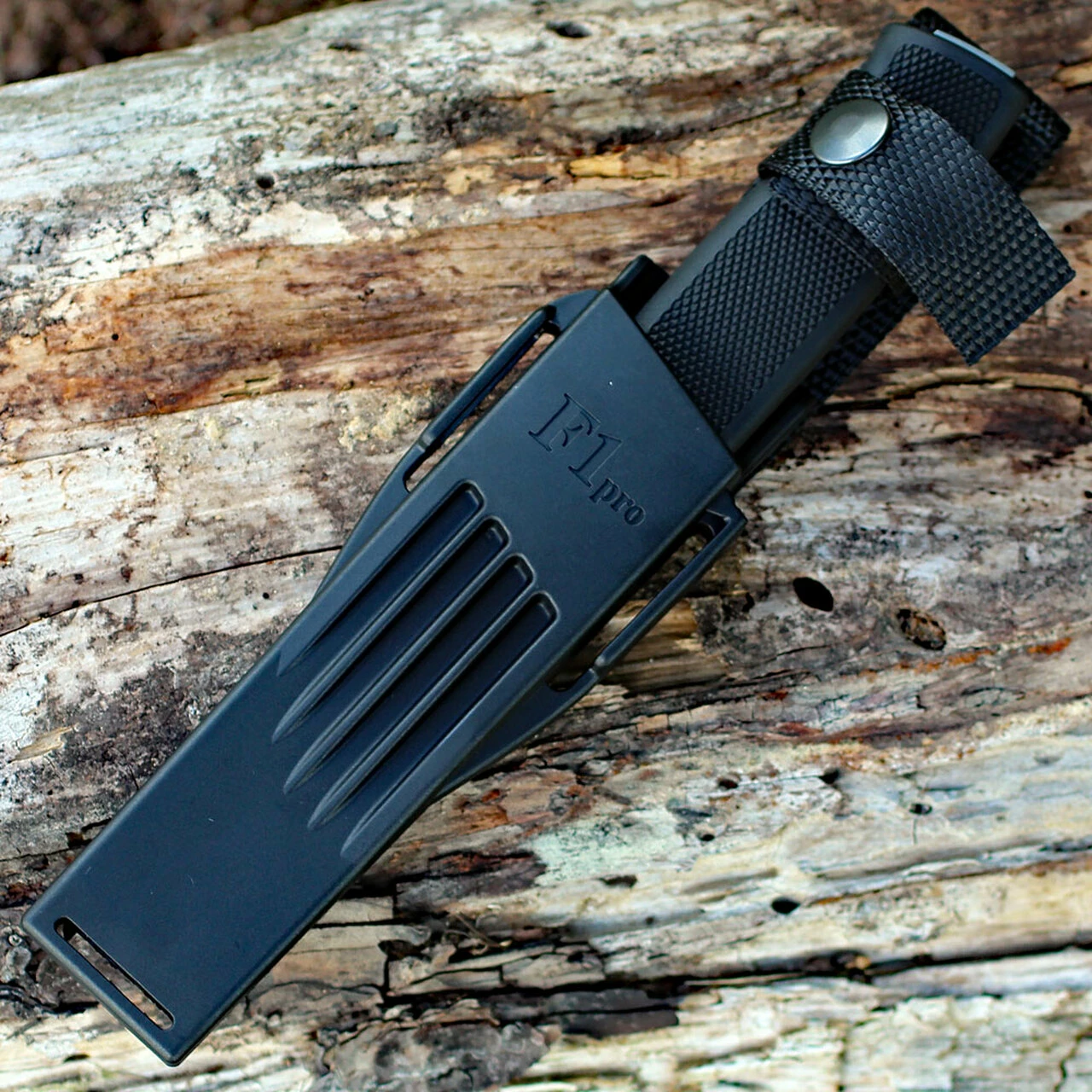 Hot Sale 😀 Fallkniven F1 Pro, 3.93" Lam CoS Satin Blade, Black Thermorun Handle, Black Zytel Sheath ⌛ 3 Hot Sale 😀 Fallkniven F1 Pro, 3.93" Lam CoS Satin Blade, Black Thermorun Handle, Black Zytel Sheath ⌛ - Image 3