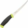 Best Pirce 🧨 Mora 155 Fishing Comfort Fillet, 6" Stainless Plain Blade, Black/Yellow Rubber Handle 🎁