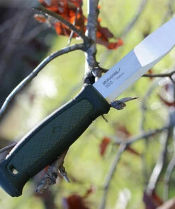 New 💯 Mora Kansbol, 4.3" Stainless Plain Blade, Green TPR Handle 🔔