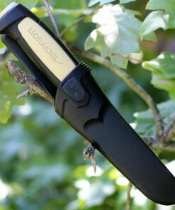 Cheap 🛒 Morakniv 02208 Basic 511, 3.6" Carbon Plain Blade, Black/Tan Polymer Handle 🎉 -Automatic Knives shop ft02208.2 48955.1566585954