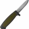 Wholesale 👍 Morakniv 02210 Basic 11, 3.5" Carbon Steel Blade, Black/Green Polymer Handle ✔️