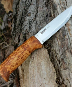 Best Pirce 🛒 Helle Gaupe, Triple Laminated Stainless Steel, Curly Birch Handle ❤️