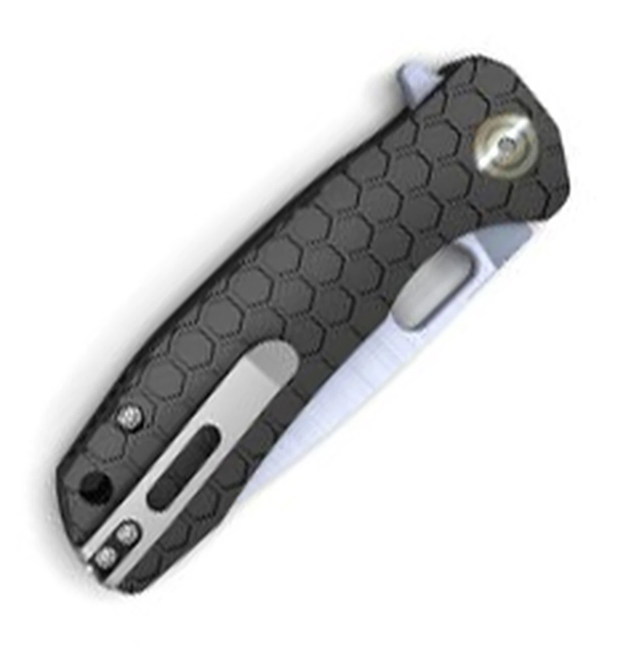 Cheapest 👏 Honey Badger Knives Large D2 Flipper HB1008, 3.63" D2 Satin Drop Point Plain Blade, Black FRN Handle 😀 2 Cheapest 👏 Honey Badger Knives Large D2 Flipper HB1008, 3.63" D2 Satin Drop Point Plain Blade, Black FRN Handle 😀 - Image 2