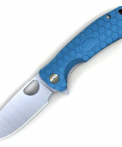 Best reviews of 🌟 Honey Badger Knives Medium Flipper HB1017, 3.19" 8Cr13MoV Satin Drop Point Plain Blade, Blue FRN Handle 👏