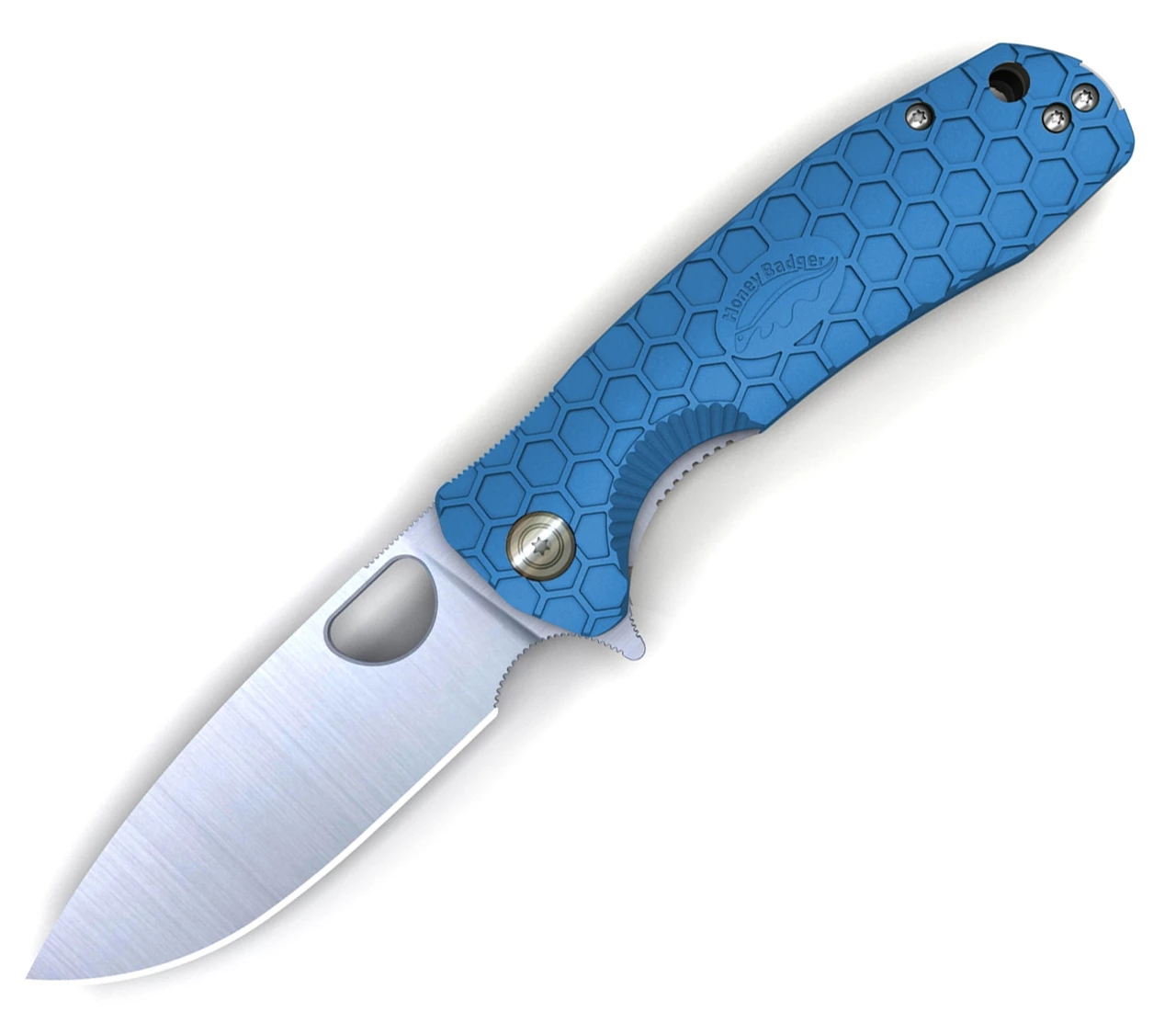 Best reviews of 🌟 Honey Badger Knives Medium Flipper HB1017, 3.19" 8Cr13MoV Satin Drop Point Plain Blade, Blue FRN Handle 👏 1 Best reviews of 🌟 Honey Badger Knives Medium Flipper HB1017, 3.19" 8Cr13MoV Satin Drop Point Plain Blade, Blue FRN Handle 👏