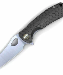 Hot Sale 🔥 Honey Badger Knives Large Warncleaver Flipper HB1031, 3.63" 8Cr13MoV Satin Warncleaver Plain Blade, Black FRN Handle 🤩