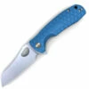 Discount 🤩 Honey Badger Knives Large Warncleaver Flipper HB1034, 3.63" 8Cr13MoV Satin Warncleaver Plain Blade, Blue FRN Handle 👏