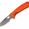 Deals 🌟 Honey Badger Knives Small Flipper HB1035, 2.81" 8Cr13MoV Satin Drop Point Plain Blade, Orange FRN Handle 🎉