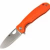 Best Pirce ✨ Honey Badger Knives Large D2 Flipper HB1044, 3.63" D2 Satin Drop Point Plain Blade, Orange FRN Handle 👍