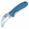 Discount 🧨 Honey Badger Knives Medium Claw Flipper HB1149, 3.0" 8Cr13Mov Claw Plain Blade, Blue FRN Handle ❤️