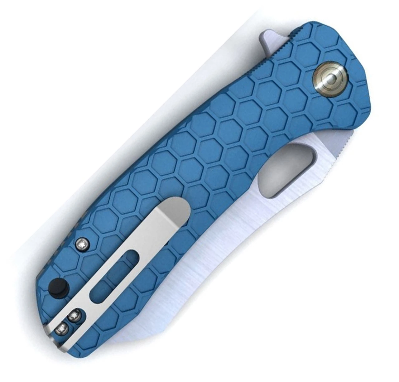 Coupon ๐ Honey Badger Knives Medium D2 Warncleaver Flipper HB1164, 3.19" D2 Satin Warncleaver Plain Blade, Blue FRN Handle (Silver Clip, Silver Backspacer) ๐งจ 2 Coupon ๐ Honey Badger Knives Medium D2 Warncleaver Flipper HB1164, 3.19" D2 Satin Warncleaver Plain Blade, Blue FRN Handle (Silver Clip, Silver Backspacer) ๐งจ - Image 2