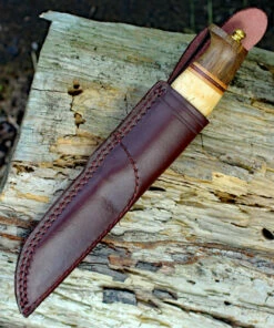 Discount ⭐ Helle Harding Fixed Blade - Curly Birch, Leather, Darkened Oak (3.9" Triple Laminated Steel Satin) No. 99 💯 -Automatic Knives shop he99 26662.1643238060