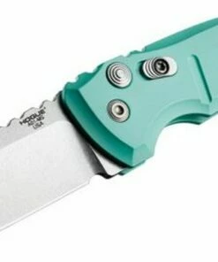 Flash Sale ✔️ Hogue 24113 A01-Microswitch, 2.75" Drop Point Plain Blade, Matte Aquamarine Aluminum Handle 😍