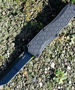 Best Sale ❤️ Hogue 34046 Exploit 3.5" Tanto CPM S30V Black PVD Blade, Matte Black Aluminum Handle 🧨