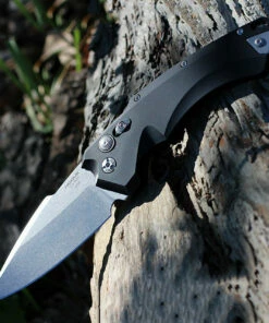 Coupon ✨ Hogue 34510 EX-A05, 4" Folder CPM154 Spear Point Blade Tumbled Finish-Black Aluminum Frame 🧨