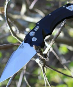 Best Sale 🎉 Hogue 34530 EX-A05, 3.5" Folder CPM154 Spear Point Blade Tumbled Finish-Black Aluminum Frame 🤩