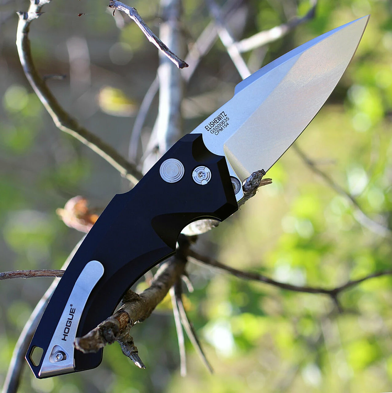 Best Sale 🎉 Hogue 34530 EX-A05, 3.5" Folder CPM154 Spear Point Blade Tumbled Finish-Black Aluminum Frame 🤩 2 Best Sale 🎉 Hogue 34530 EX-A05, 3.5" Folder CPM154 Spear Point Blade Tumbled Finish-Black Aluminum Frame 🤩 - Image 2
