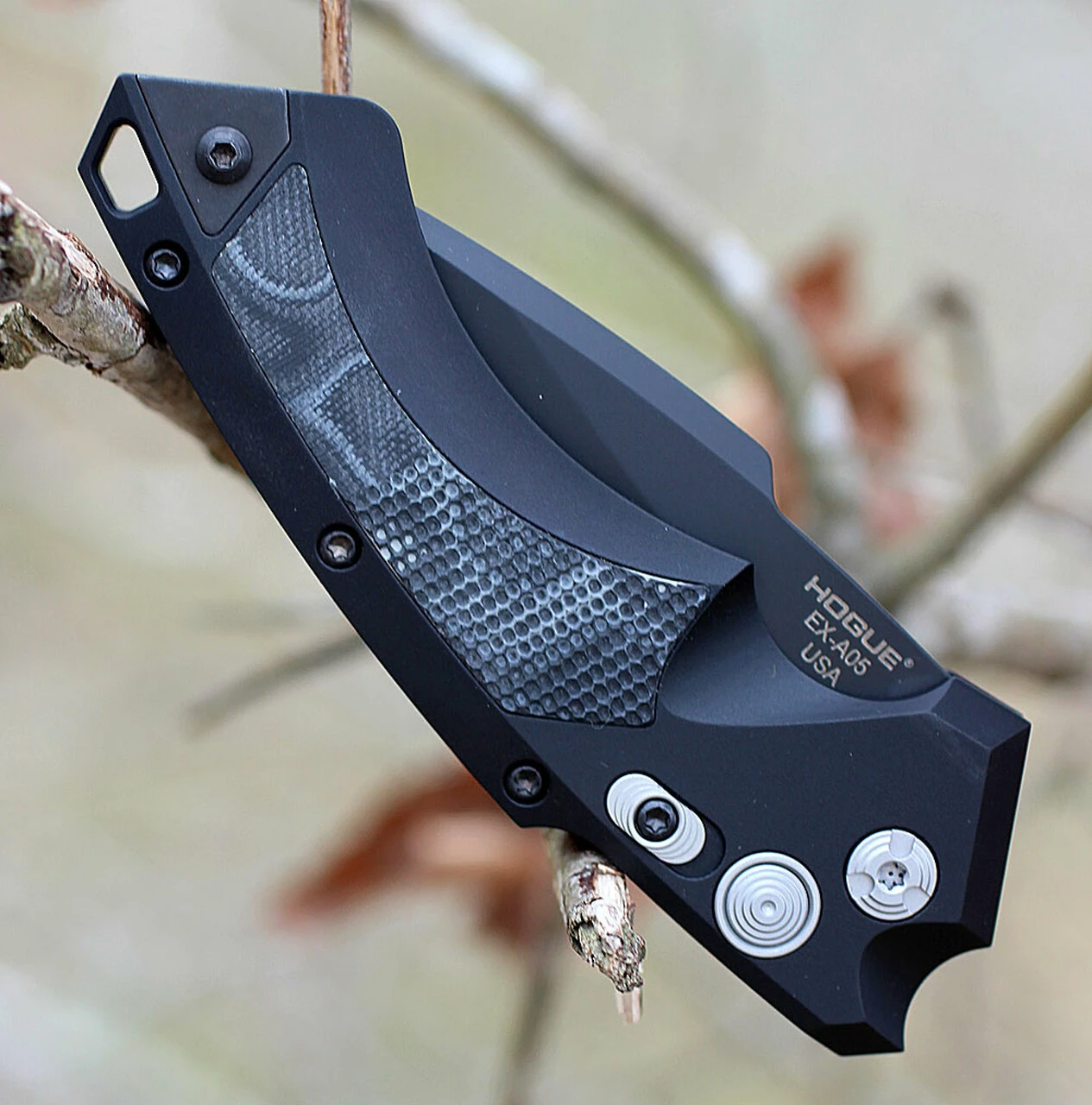 Cheapest 🔥 Hogue 34539 EX-A05, 3.5" 154CM Spear Point Plain Blade, Black G-Mascus/Black G-10 Handle ✨ 4 Cheapest 🔥 Hogue 34539 EX-A05, 3.5" 154CM Spear Point Plain Blade, Black G-Mascus/Black G-10 Handle ✨ - Image 4