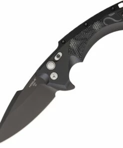 New 🛒 Hogue 34559 X5 Button Lock Folder, 4" CPM-154 Black Spear Point Blade-Black Aluminum Frame/G-Mascus Black G-10 🎁