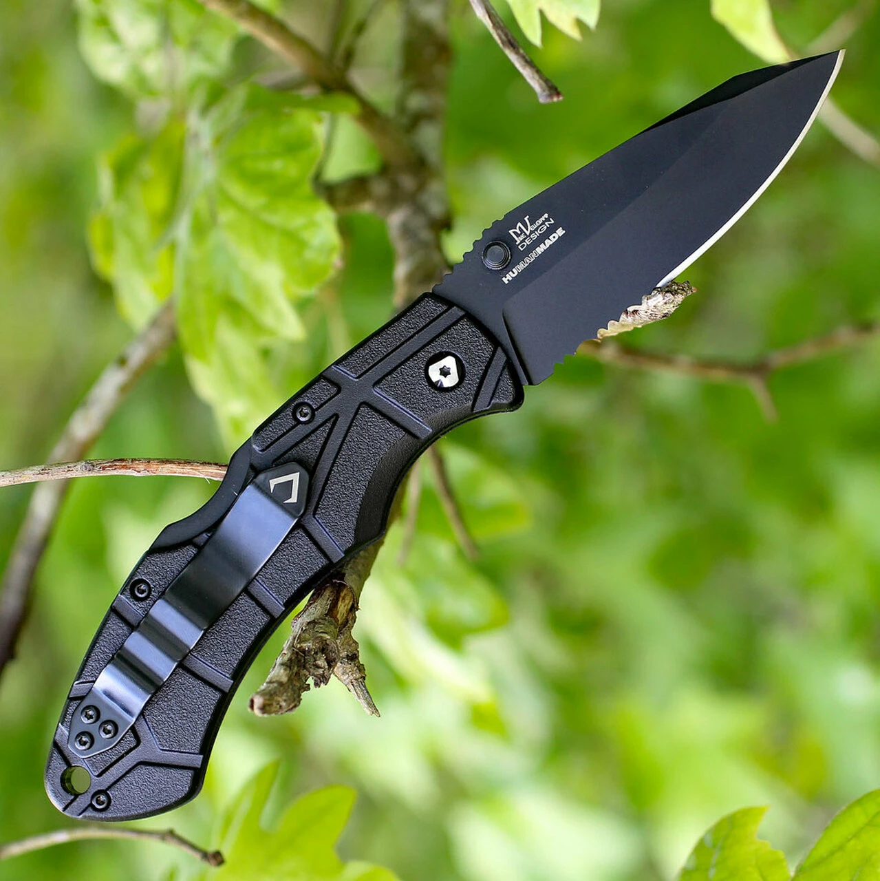 Deals 🎁 V Nives 30206 Rocky 2, 3.25" Black D2 Combo Blade, Black FRN Handle ❤️ 2 Deals 🎁 V Nives 30206 Rocky 2, 3.25" Black D2 Combo Blade, Black FRN Handle ❤️ - Image 2