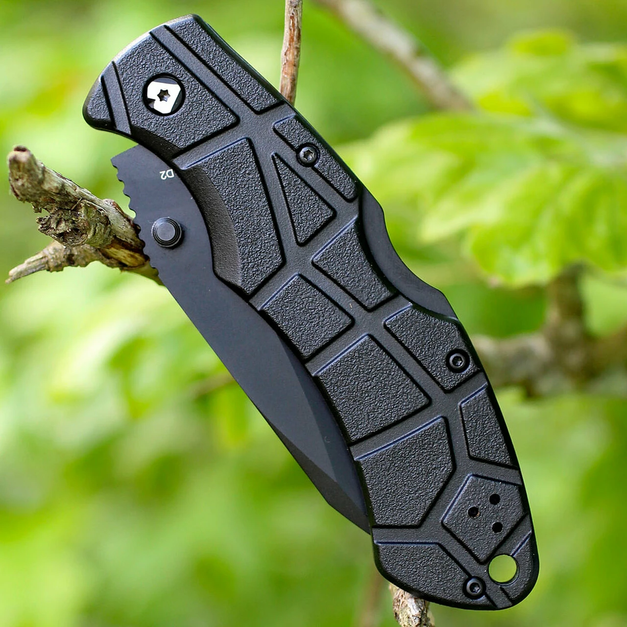 Deals 🎁 V Nives 30206 Rocky 2, 3.25" Black D2 Combo Blade, Black FRN Handle ❤️ 3 Deals 🎁 V Nives 30206 Rocky 2, 3.25" Black D2 Combo Blade, Black FRN Handle ❤️ - Image 3