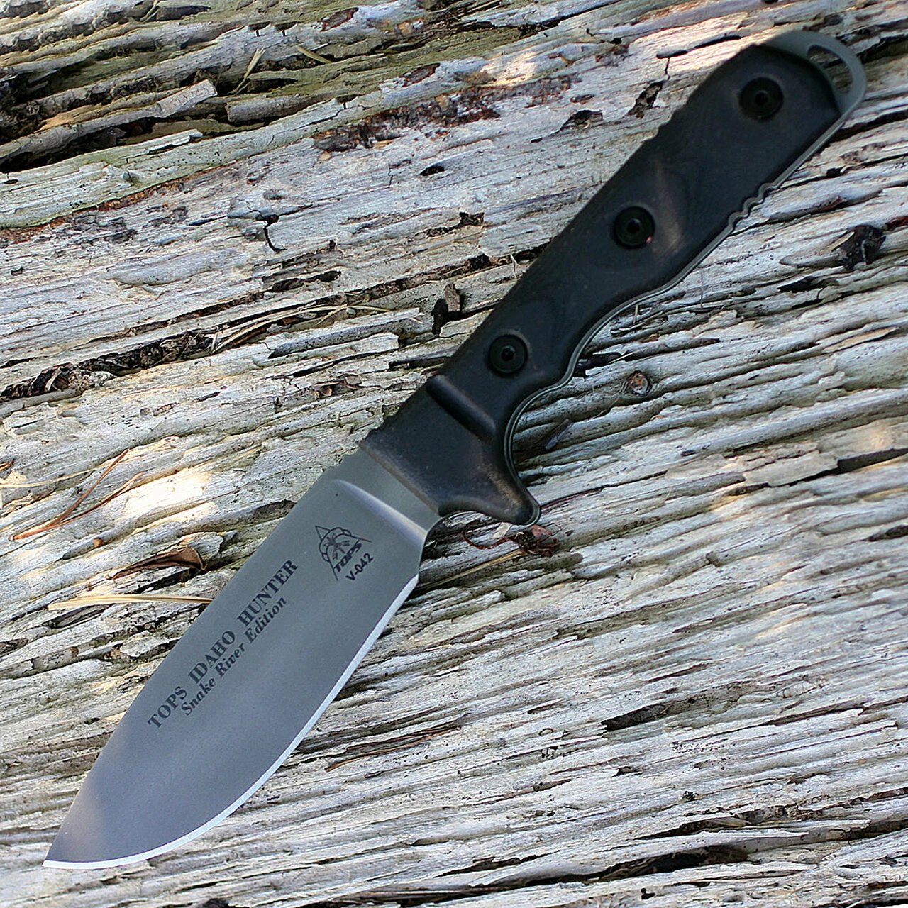 Deals ❤️ Tops Knives TIH-02 IDAHO HUNTER SRE, Black River Wash Blade, Black Micarta Handles 🛒 2 Deals ❤️ Tops Knives TIH-02 IDAHO HUNTER SRE, Black River Wash Blade, Black Micarta Handles 🛒 - Image 2