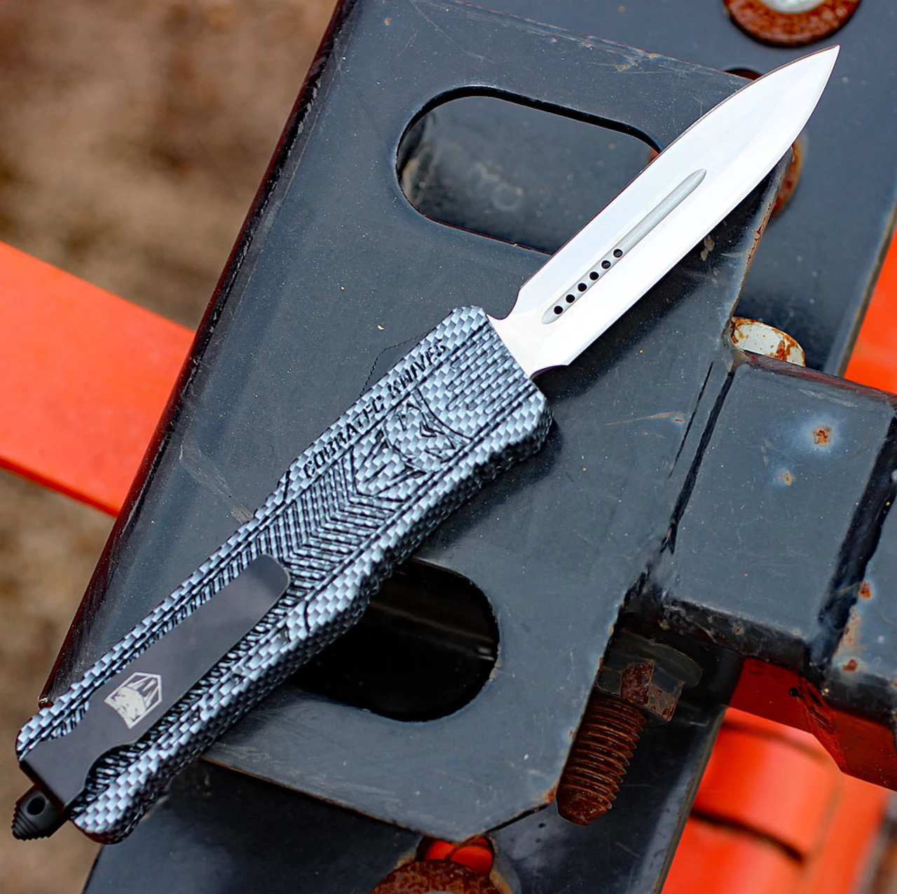 New 🤩 CobraTec Knives LCFCTK-1LDAGNS Large CTK-1 Carbon Fiber Wrap, 3.75" D2 Steel Dagger Blade, Aluminum Handle 🎉 2 New 🤩 CobraTec Knives LCFCTK-1LDAGNS Large CTK-1 Carbon Fiber Wrap, 3.75" D2 Steel Dagger Blade, Aluminum Handle 🎉 - Image 2