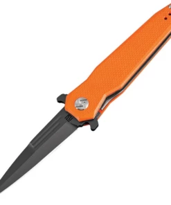 Cheapest 💯 Artisan Cutlery Artisan Hornet ATZ1810P-BOEF, 3.54" D2 Steel Black Blade, Orange G10 Handle 🧨