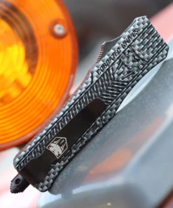 Discount 🎉 CobraTec Knives SCFCTK-1STS Small CTK-1 Carbon Fiber Wrap, 2.75" D2 Steel Tanto Serrated Blade, Aluminum Handle 🛒 -Automatic Knives shop image 13933.1569442309